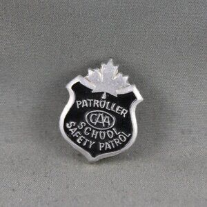 Vintage School Patrol Pin - Released by the CAA - Stamped Pin